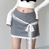 Toloer New Summer Sexy Hot Girl Personality Niche Street Show Slim Slim Short Skirt-Outfit