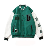 New Spring Retro Letter Embroidered Jackets Coat Men's Y2K Street Hip Hop Trend Baseball Uniform Couple Casual Loose