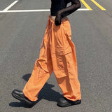 Overalls Summer New Dopamine Pink Thread Spliced Trousers Women's Loose Casual Woven Trousers-Outfit