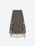 Grunge Lace Up Midi