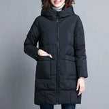 6XL Padded Winter Puffer Autumn Warm Jacket Long Female Coat Women Tops Loose Fashion Parka Coats Outerwear Snow Wear Plus