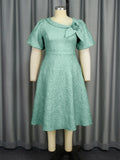 New Tihua Fabric Flower Dress African Grand A Dress