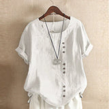 Summer Retro Large Loose Linen Sleeve Women's