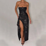 2025 New Style Temperament Sexy Body-Gender Flashy Twilight Open Skirt Dress