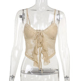 Summer 2025 New Fashion Babes Vest Temperament Flower Lace Sling Dress