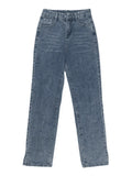 Washed Split Boyfriend Jeans-Outfit