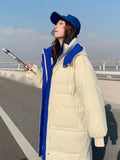 2022 Winter Women Long Parkas Jackets Casual Hooded Thick Warm Windproof Parkas Sonw Coat Fashion Female Windproof