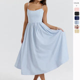 Women's Dress Summer New Sexy Bare Slings Gentle Wind Dress Women's