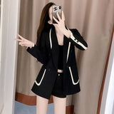 Toloer Jacket Female Autumn New Temperament Slim Small Design Sense Small Suit Jacket Small Tide-Outfit