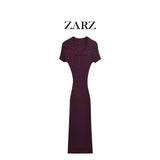 Homemade New Women's Classic Rib Rug Knitted Long Dress
