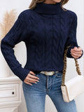 Jasmine Solid Color Jacket Sweater Women Thick Warm Loose Thin Knitted Shirt Long Sleeve