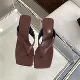 New French High-Heeled Toe Cat And Word Drag Wearing Skirts With Skirts Women's Head And Beach