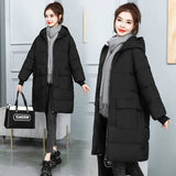 Add Fat Large Size Cotton-Padded Jacket Female 200 Fat Mm Loose Pregnant Women In The Long Down Cotton-Padded Jacket 300 Jin Coat Tide-Outfit