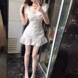 Version Of Women's Waists Thin Fashion Temperament Square Neck Fashion High-End Explosion Design High-Rise