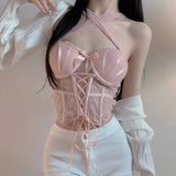 Fishbone Corset Shoulder Yarn Lace Vest Garter Garter Suit Lingerie Sexy Body