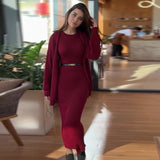 Fashion Explosion In The Autumn Of 2025 Languily Knitted Dress Suit