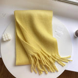 Winter Female Cashmere Plaid Scarf Women Blanket Scarves Wide Lattice Long Rainbow Shawl Wrap Warm Tippet