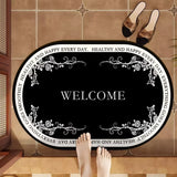Toloer Fragrant Wind Bathroom Anti-Slip Floor Mat Toilet Toilet Shower At The Door Of The Suction Speed Dry Foot Mat Door Mat-Outfit