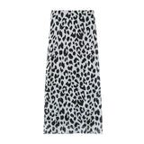 Summer New Breast-Wear Women's Fashion Animal Print Leopard Pattern Net Skirt
