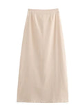 New Women's Fashion Set With Sleeveless Vest Top High Waist Half-Body Skirt