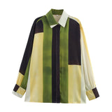 Homemade New Women's Seamed Tense Tense T-Shirt Silky Sty Printed