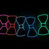 Light Up Mens Bow Tie Necktie Luminous Flashing For Dance Party Christmas Evening Party Decoration-Outfit