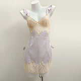 Sexy Pajamas Women Pure Breeze Summer Thin Ice Silk Lace Spring And Autumn Breast Sling Aja Crootype Home