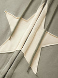 Vintage Star Patch Baggy Zip Up Hoodie-Outfit