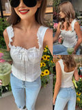 Fashion Tweed Embroidered Top 2025 Spring And Summer New