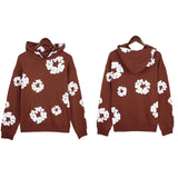 Trend Sports Shirt Hip-Hop Wood Cotton Printing Suit High Street Loose Hooded Suit-Outfit