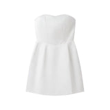 New Women's Fashion Solid Color Sleeveless Sexy Chest-Widthed