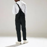 New Summer Street Trendy Solid-Colored Strap Trousers With One-Body High-Rise Men's