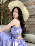 Toloer Shot Small Design New Summer New Holiday Fairy Wind Dress Strap Back Leisure Holiday Sling Dress
