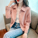 Toloer Fragrant Wind Jacket Short Jacket Female Spring And Autumn 2024 New Jacket Versatile Casual Small Waist Windbreaker-Outfit