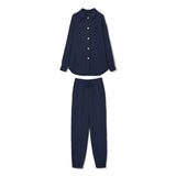 Single Breasted Oversized Fleece Winter Jacket and Pants Two Piece Matching Sets Women Warm Coats Female Sweatpants