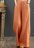 Of Spain Leftover Prices Summer Thin Nine-Point Broad Leg Pants Women High Waist Mouth Loose Cotton Leisure