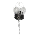 2025 Autumn And Winter New Women's Clothing Jennie The Same Babes Leather Spliced Hanging Neck Vest Hip