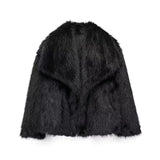 Toloer Winter New Women's Artificial Fur Effect Short Coat 4360240-Outfit
