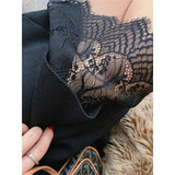 Autumn And Winter Lace Knitted Skirt Women With Sweater High-Waisted A Word Two Sides Wear Medium Long Wool Skirt