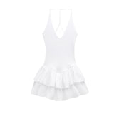Homemade New Women's Dress Classic Pinsing Hanging Neck Dress