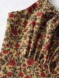 Vintage Floral Slip Mini Dress-Outfit