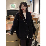 Toloer Sweater Cardigan Jacket Women's Autumn And Winter 2025 New Gentle Wind Niche Long Top Knitwear