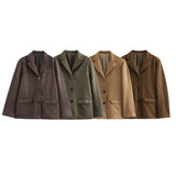 Women's New 2025 Fashion Free Single-Dbutton Casual Suit
