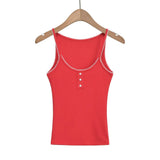 Trendy Women's Dress Is Sweet And Pure To Make Waves, Slim Short-Sleeved T-Shirt, Short-Style Navel Top + Small Suspenders Inside.-Outfit