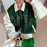 Green Zipper Jacket-Outfit