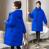 Add Fat Large Size Cotton-Padded Jacket Female 200 Fat Mm Loose Pregnant Women In The Long Down Cotton-Padded Jacket 300 Jin Coat Tide-Outfit