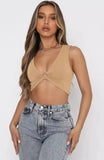 New Waist V-Neck Multi-Color Sexy Hoop Buckle Chest Circle Small Vest Top-Outfit