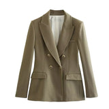 Winter 792025W0 Street Fashion New Temperament 25 Suit Jacket Women's