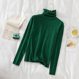 Turtleneck Sweaters 2021 Autumn Winter Sweater Knitted Pullover Long Sleeve Women Sweaters Tops Jumper Pull Femme