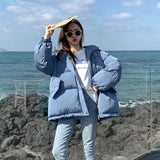 Women Thicken Warm Parka Coat Loose Oversized Women's Winter Bread Coat Hooded Outwear Padded Woman Parkas